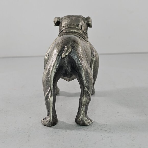 Vintage Philip Kraczkowski Pewter Bulldog Figurine Collectible - Picture 5 of 8